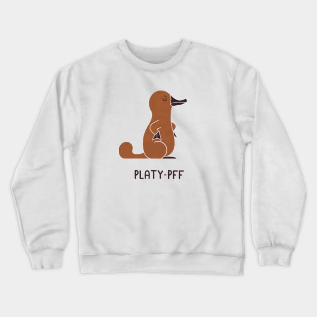 Platy-pff Crewneck Sweatshirt by HandsOffMyDinosaur